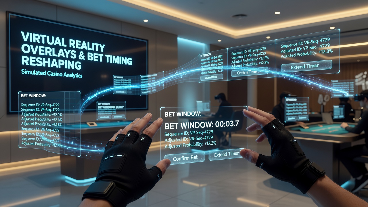 Analyse von Bet-Timing-Daten in einer VR-Casino-Simulation mit Overlay-Elementen