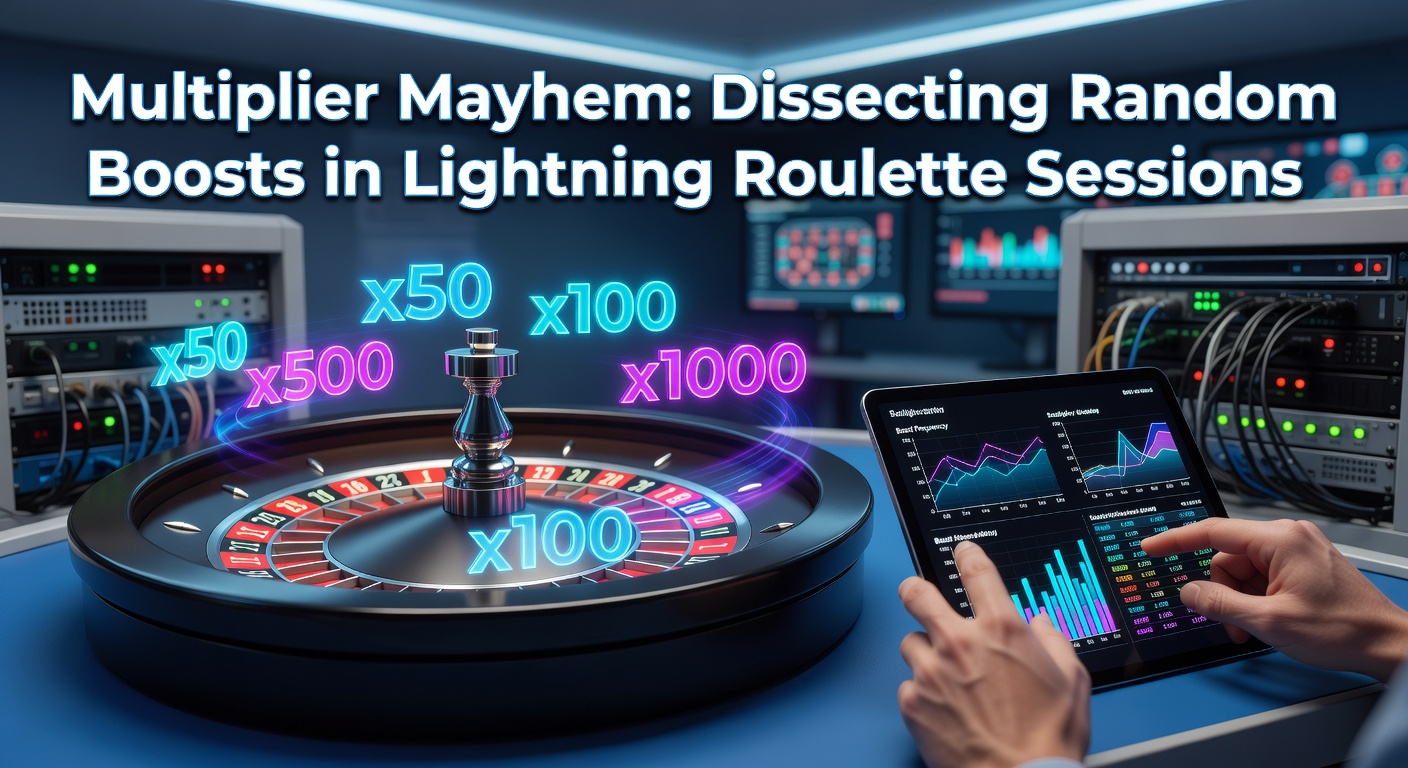 Lightning Roulette Tisch mit leuchtenden Multiplikatoren, die zufällig ausgewählt werden