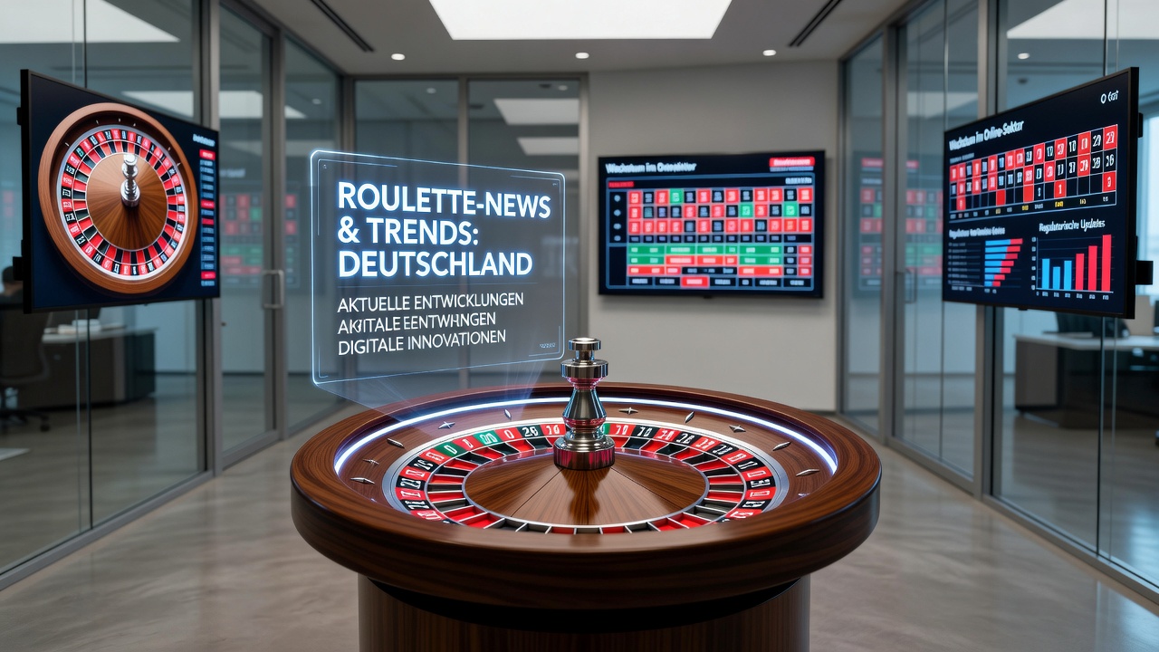 Spielbank Berlin während der Vorbereitungen zur Croupier-Meisterschaft mit Roulette- und Blackjack-Tischen