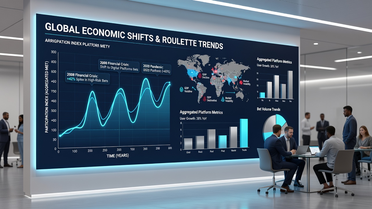 Detaillierte Charts veranschaulichen Roulette-Trends in Verbindung mit Wirtschaftsindikatoren über mehrere Jahre